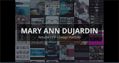 Desktop Screenshot of maryanndujardin.com